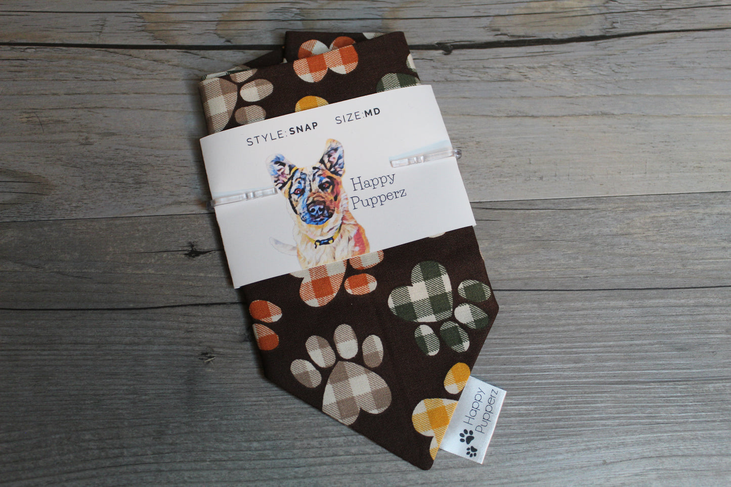 Fall paw print bandana