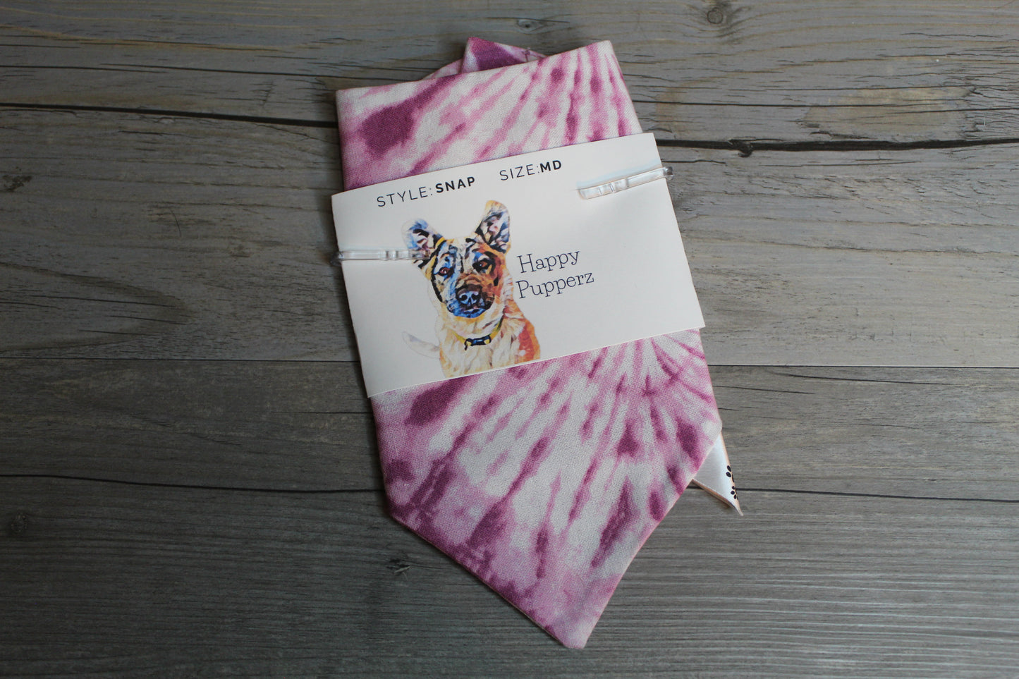 Purple tie dye bandana