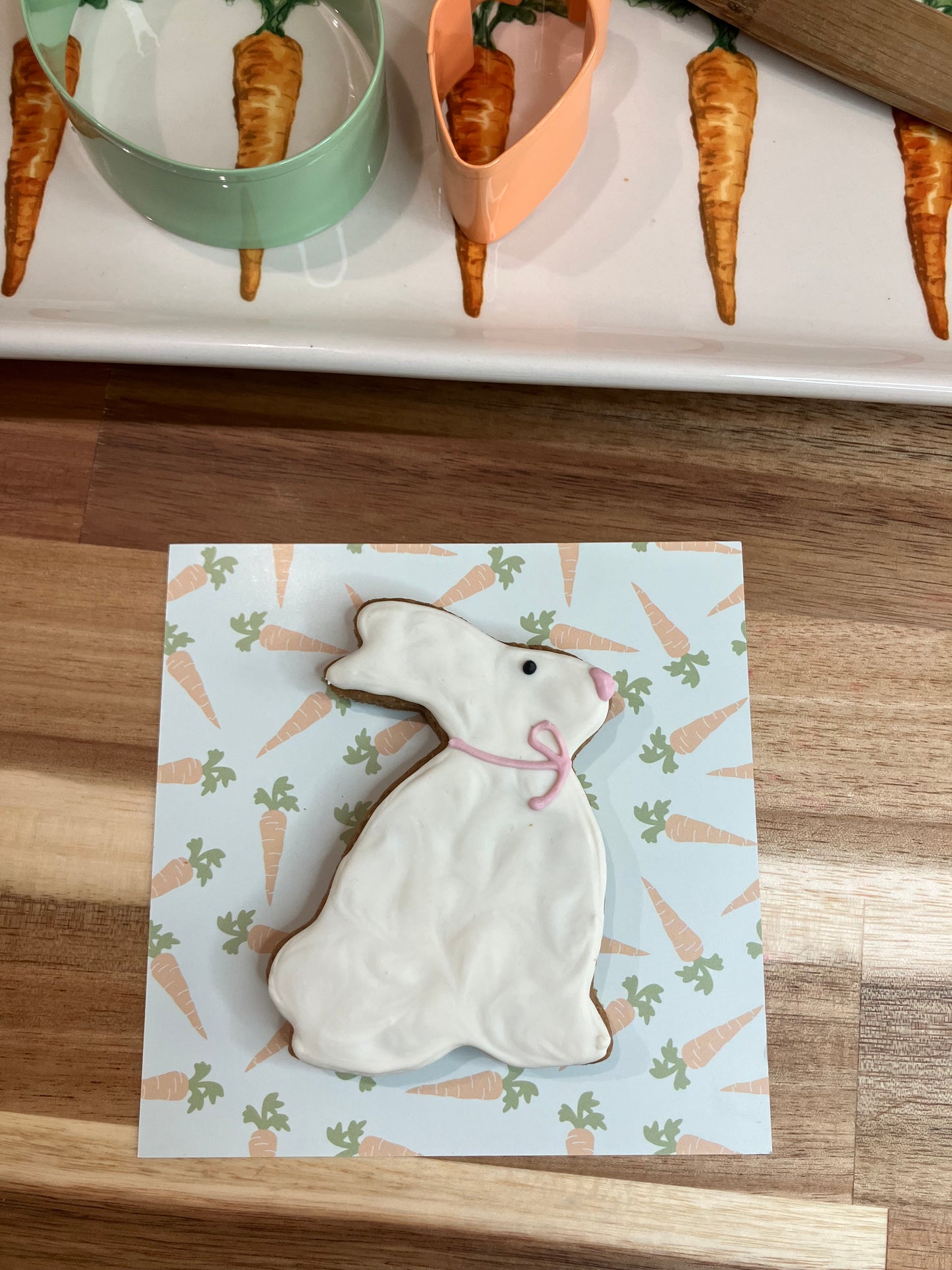 Decorated side bunny treat