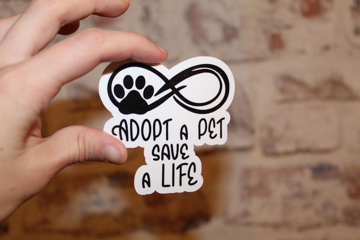 Adopt A Pet Save A Life Sticker