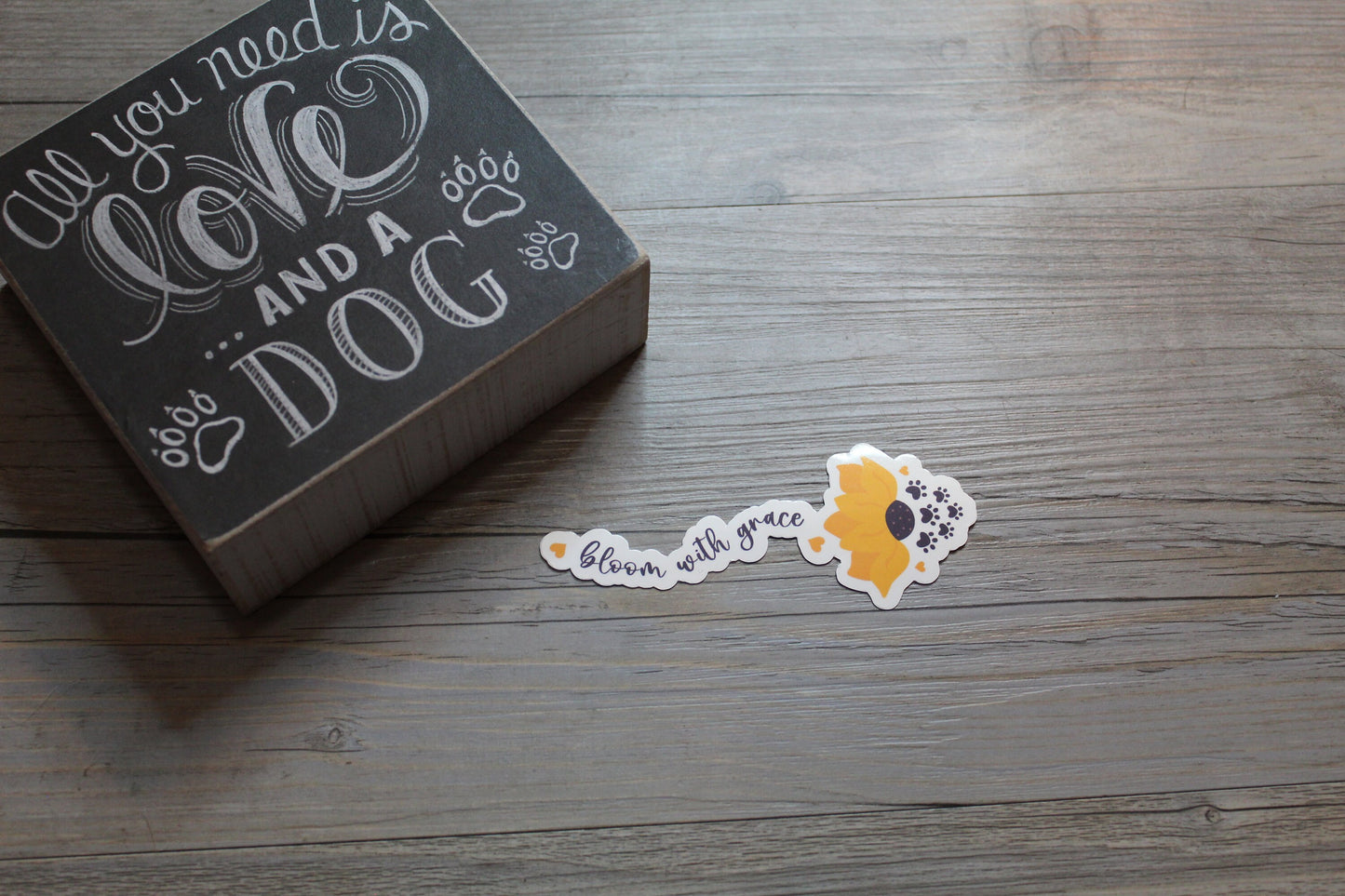 Sunflower Dog Sticker