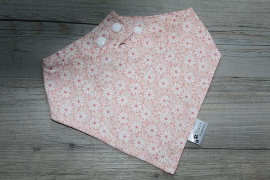 Peach floral bandana