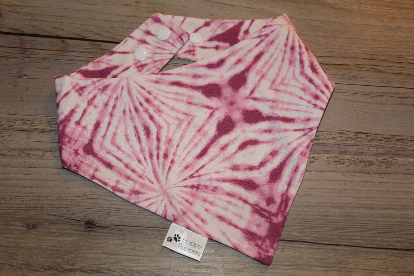 Purple tie dye bandana