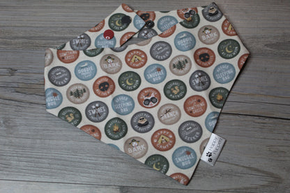 Dog scout badge bandana