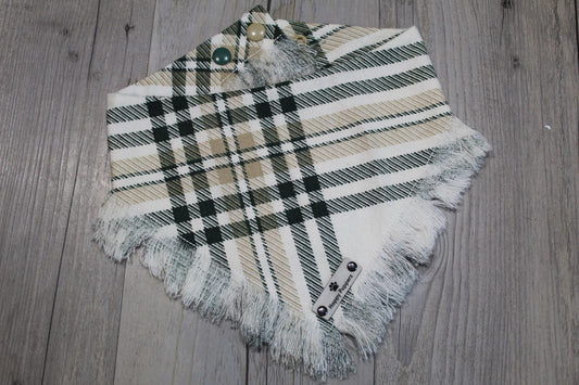 Green and gold flannel bandana