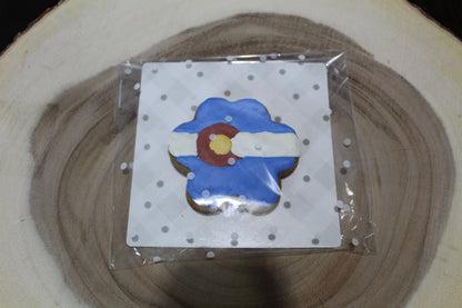 Decorated Colorado paw print treat