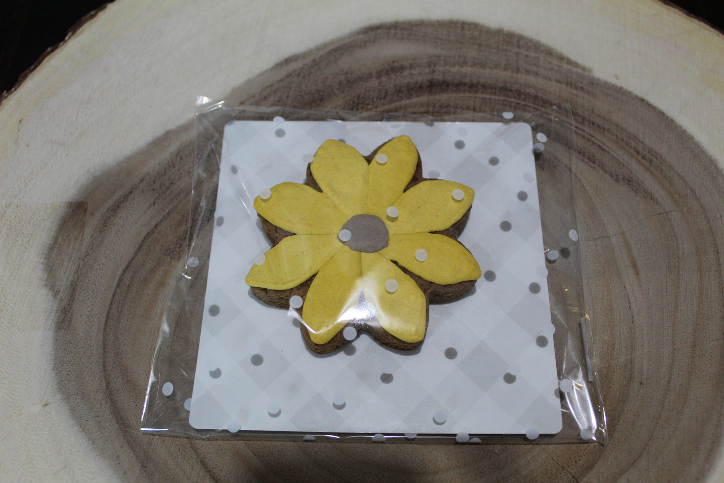 Decorated sunflower treat