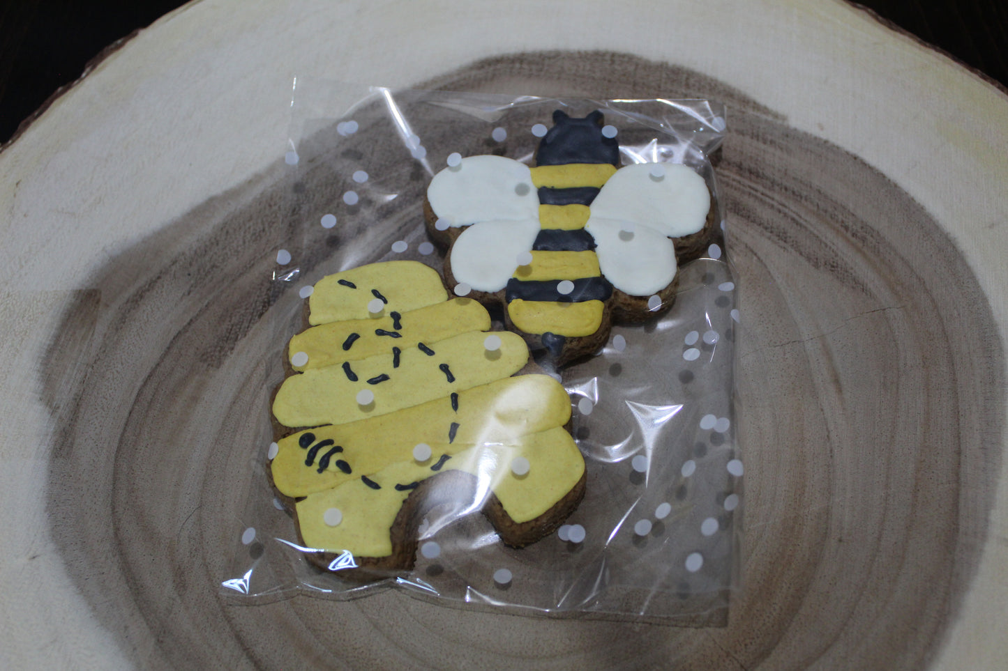 Decorated bee treats