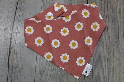 Coral floral bandana