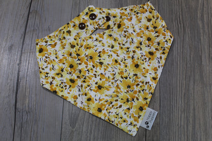 Yellow floral bandana