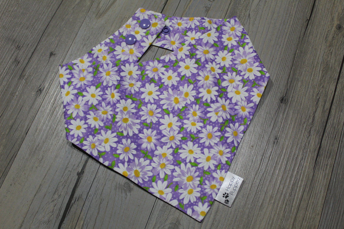 Purple floral bandana