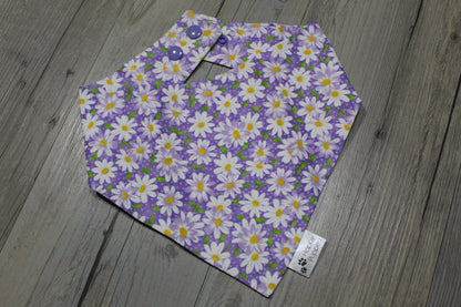 Purple floral bandana