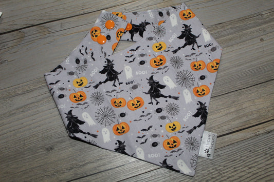 Gray halloween bandana