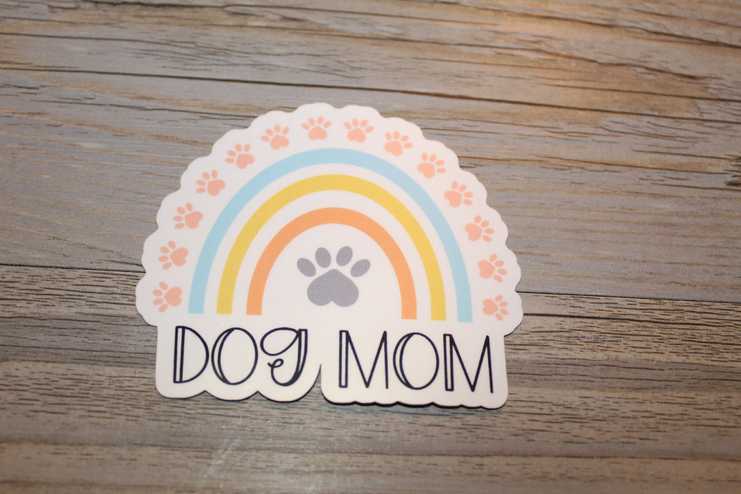 Dog Mom Rainbow Sticker