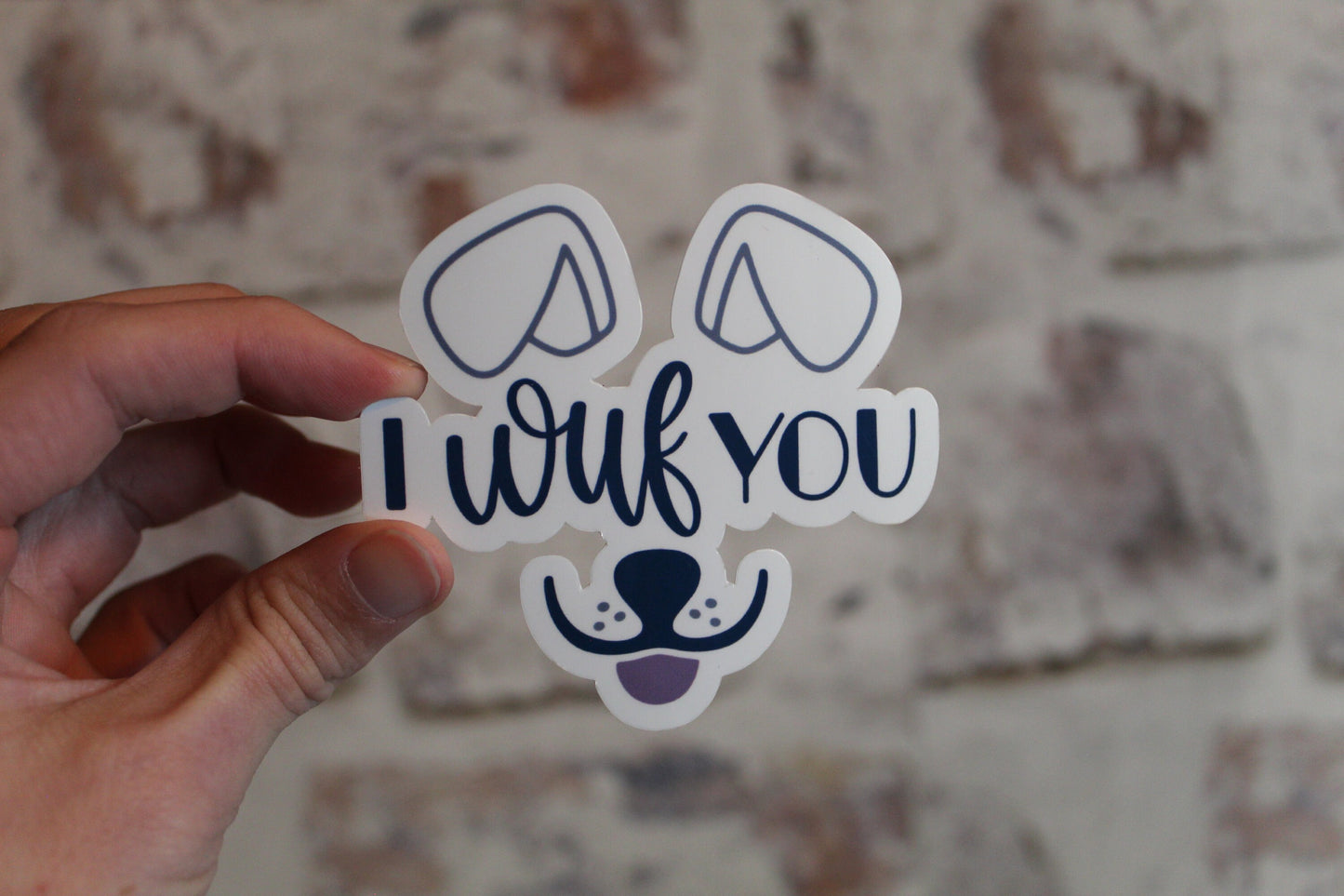 I Wuf You Sticker