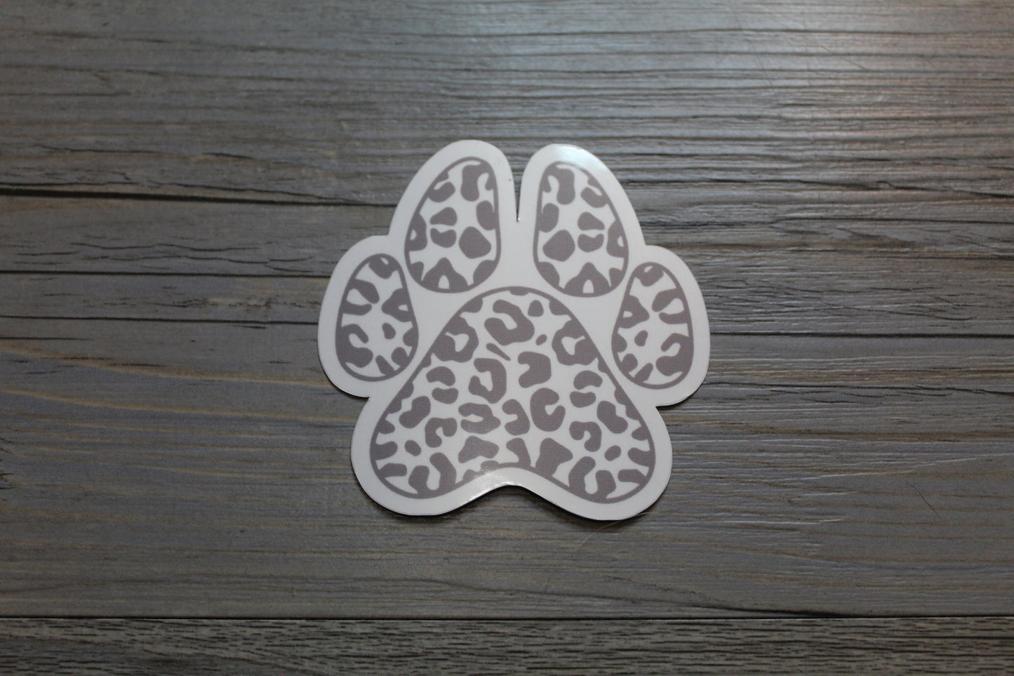 Leopard Dog Paw Sticker