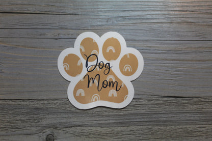 Boho Dog Mom Paw Sticker