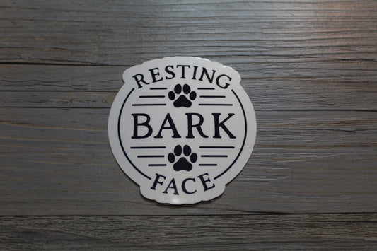 Resting Bark Face Sticker