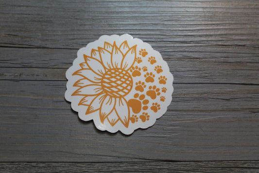 Sunflower Paw Sticker