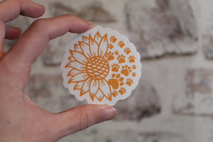 Sunflower Paw Sticker