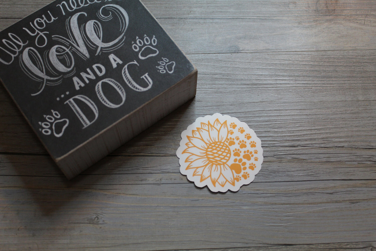 Sunflower Paw Sticker