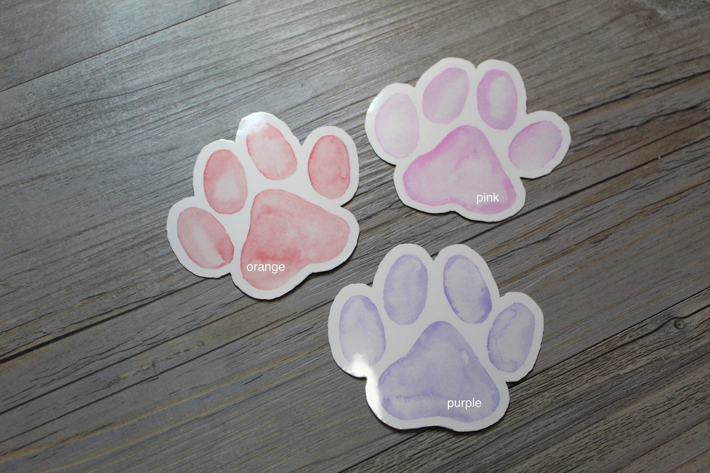 Watercolor Dog Paw Sticker