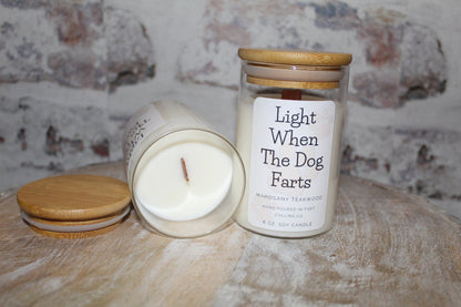 Light When the Dog Farts Candle