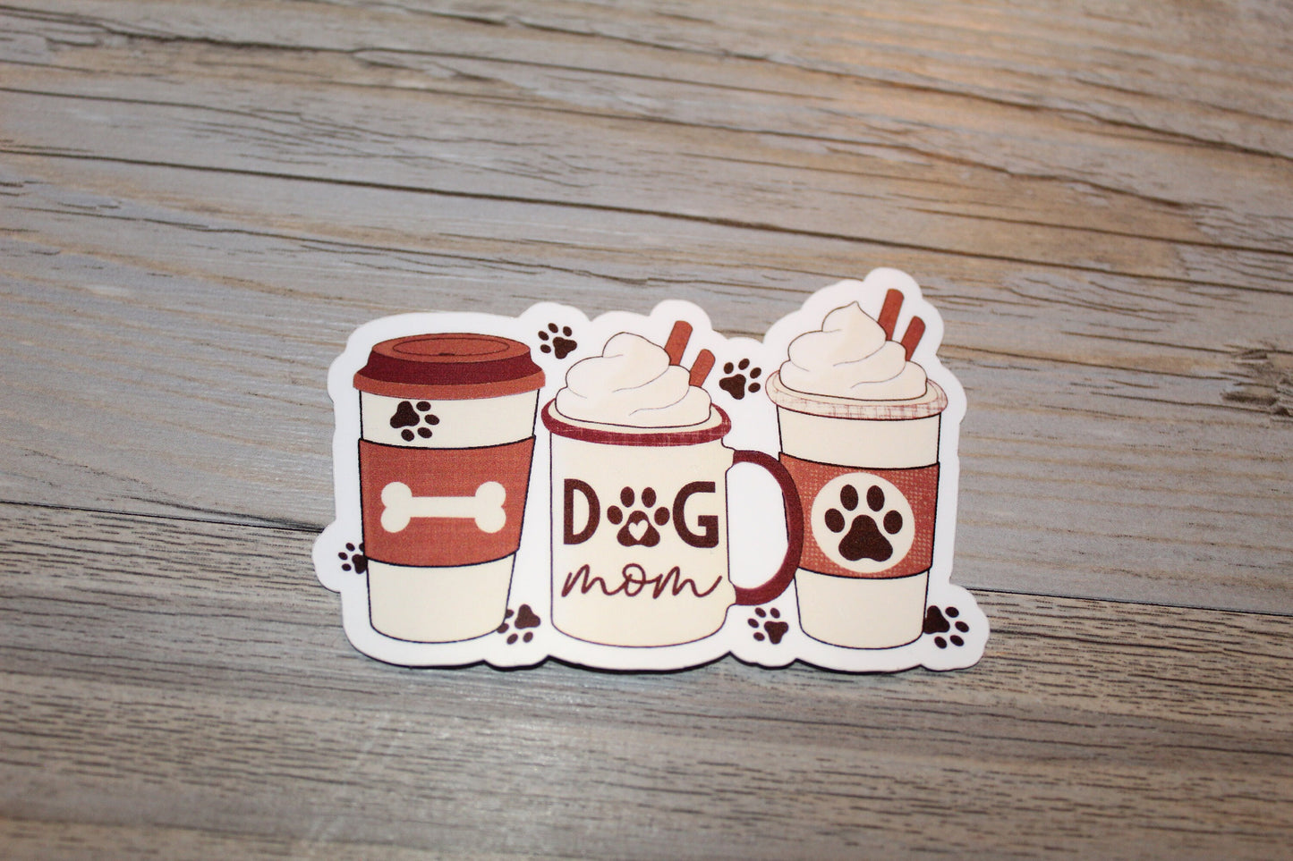 Dog Mom Coffee Sticker