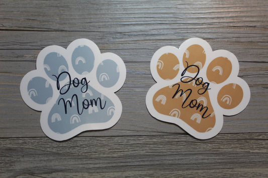 Boho Dog Mom Paw Sticker