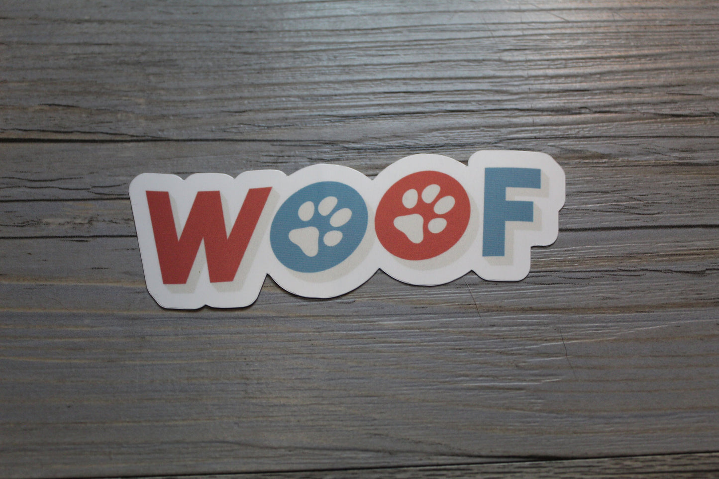 Woof Sticker