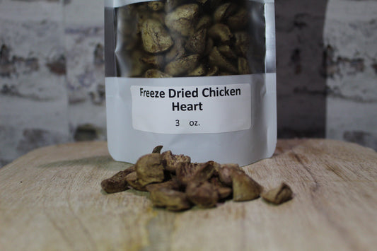 Freeze Dried Chicken Heart Dog Treats