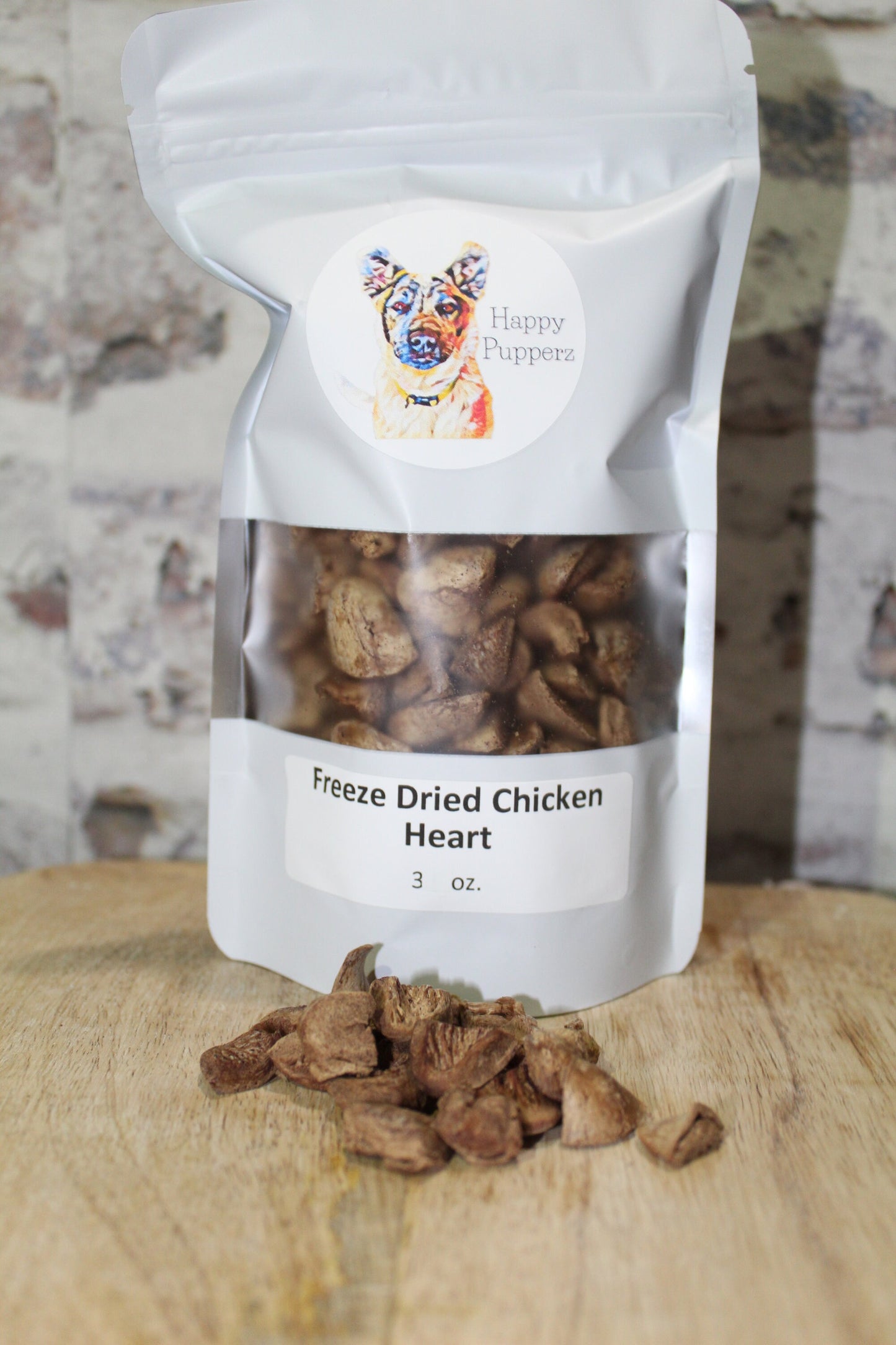 Freeze Dried Chicken Heart Dog Treats